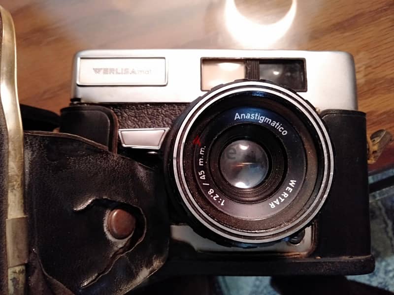 كاميرا ماركة Werlisa. mat أبيض وأسود من الستينيات. بالجراب الأصلي . 3