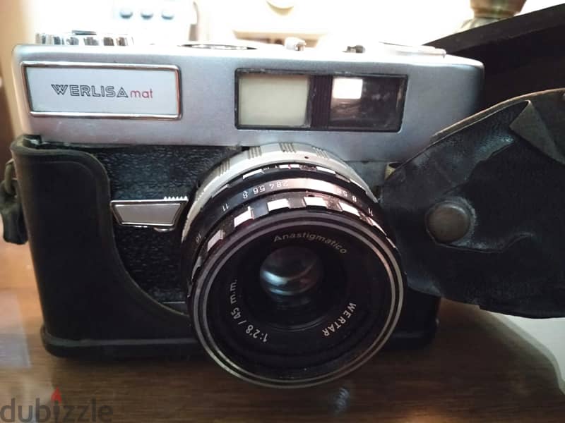 كاميرا ماركة Werlisa. mat أبيض وأسود من الستينيات. بالجراب الأصلي . 4
