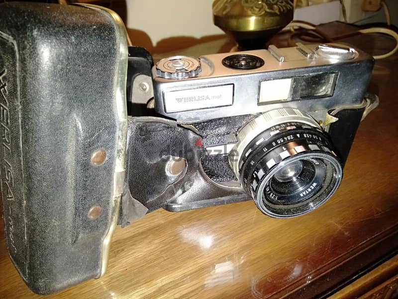 كاميرا ماركة Werlisa. mat أبيض وأسود من الستينيات. بالجراب الأصلي . 7