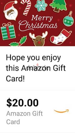 جيفت كارد امازون امريكي 20$ American Amazon gift card