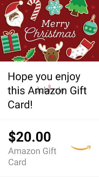 جيفت كارد امازون امريكي 20$ American Amazon gift card 0