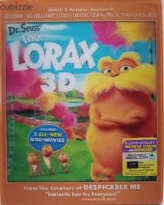The lorax movie 3D BLU-RAY animation