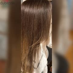 باروكة شعر طبيعي من ايمان يسري wig hair for her
