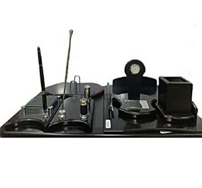 Black desk set