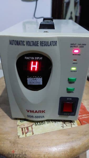 منظم جهد استبليزر اوتوماتيك ديجيتال ١/٢ ك Regulator V MARK 500 V/A