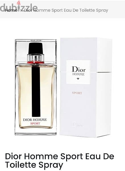 Dior Homme Sport Eau De Toilette Spray 100ml عطر فرنسى اصلى 0