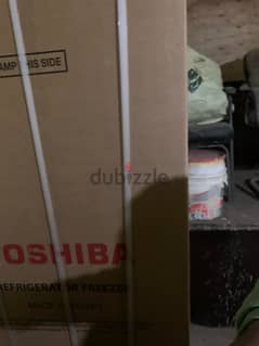 toshiba fridge new with  box in 338 liter no frost color gray 0