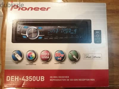 مسجل سيارة Pioneer DEH-4350UB أصلى من التوكيل جديد بالكرتون