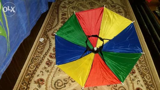 شمسية راس متعدده الالوان بس هى موديل واحد المعروض فى الاعلان