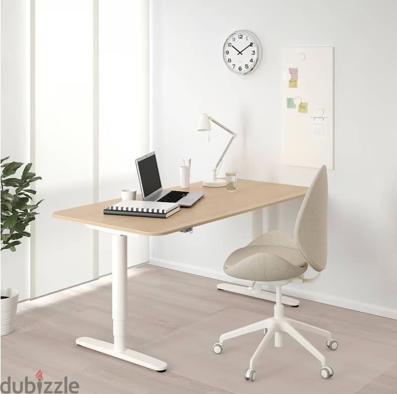 IKEA BEKANT Sit/Stand Desk - مكتب ايكيا 1