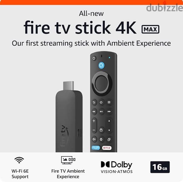 All-new Amazon Fire TV Stick 4K Max streaming device 0
