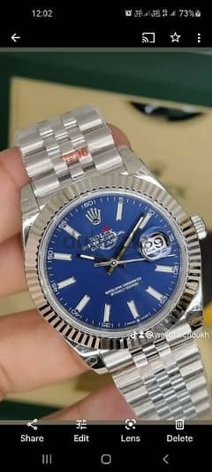 Rolex collections mirror original 
sapphire crystal