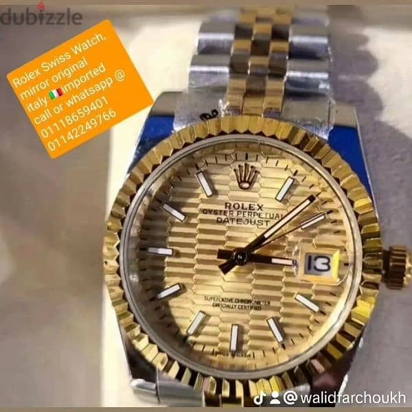 Rolex collections mirror original 
sapphire crystal 2