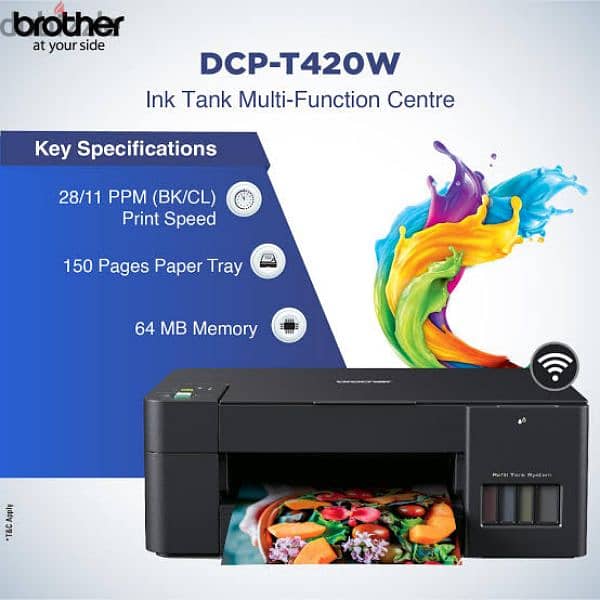 Printer Brother ink tank( Print & Scan & Copy & Wifi) 0