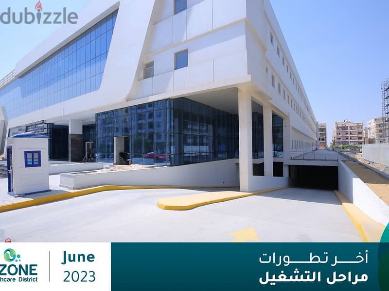 Clinic for sale in the Narges, now receiving finishing with AC'S , in the largest medical mall in the Fifth Settlement, Ozone 0