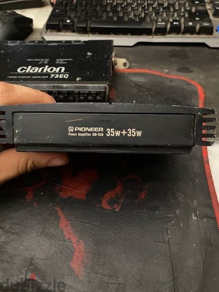 amplifier gm 35w+35w       clarion 7band graphic equalizer 4