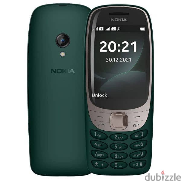 هاتف نوكيا 6310 أخضر مع ضمان عام 0