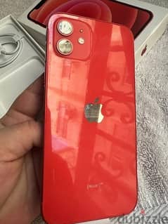 iPhone 12 كسر الزيرو حالة ١٠٠٪؜   بالعلبة و كامل الملحقات لون احمر مو 0