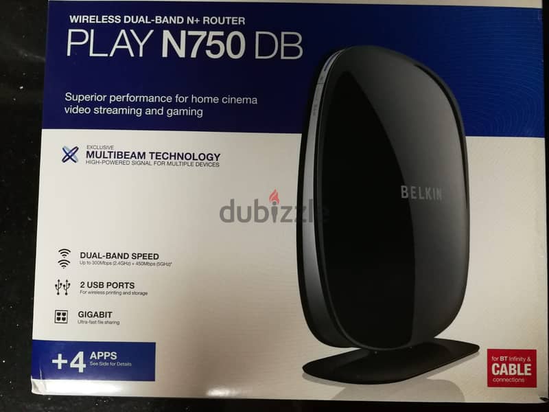 Belkin's N750 DB Wi-Fi Dual-Band N+ Router 5G 0