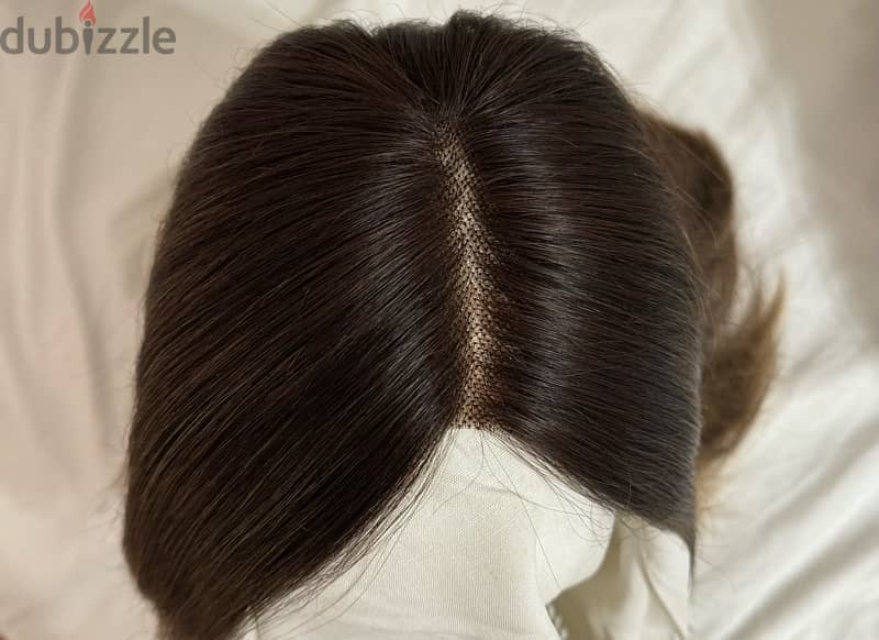 باروكة شعر طبيعي من ايمان يسري wig hair for her 3