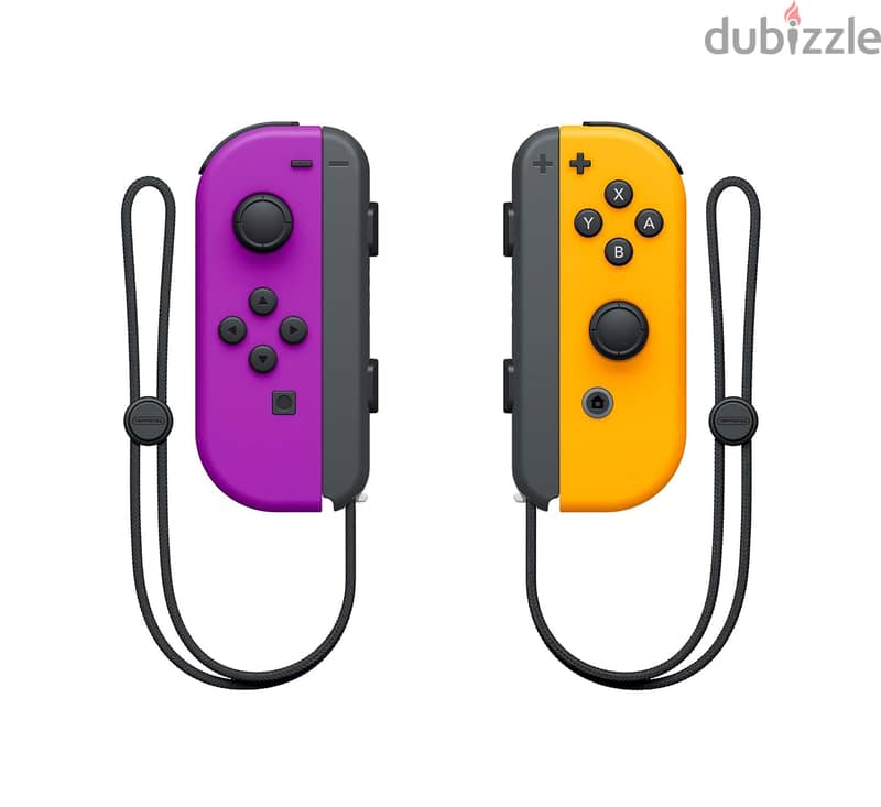 Nintendo Switch Neon Purple/ Neon Orange Joy-Con (L-R) New Sealed 2