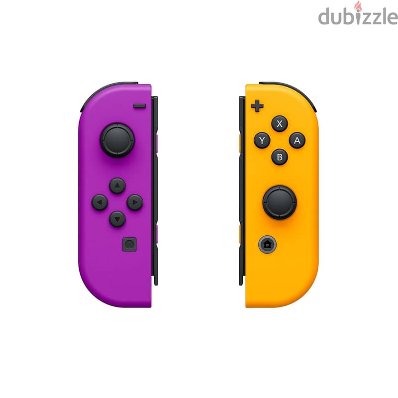 Nintendo Switch Neon Purple/ Neon Orange Joy-Con (L-R) New Sealed 3