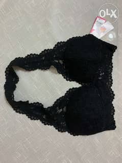 Black Cotton Net Stylish Comfortable Bra