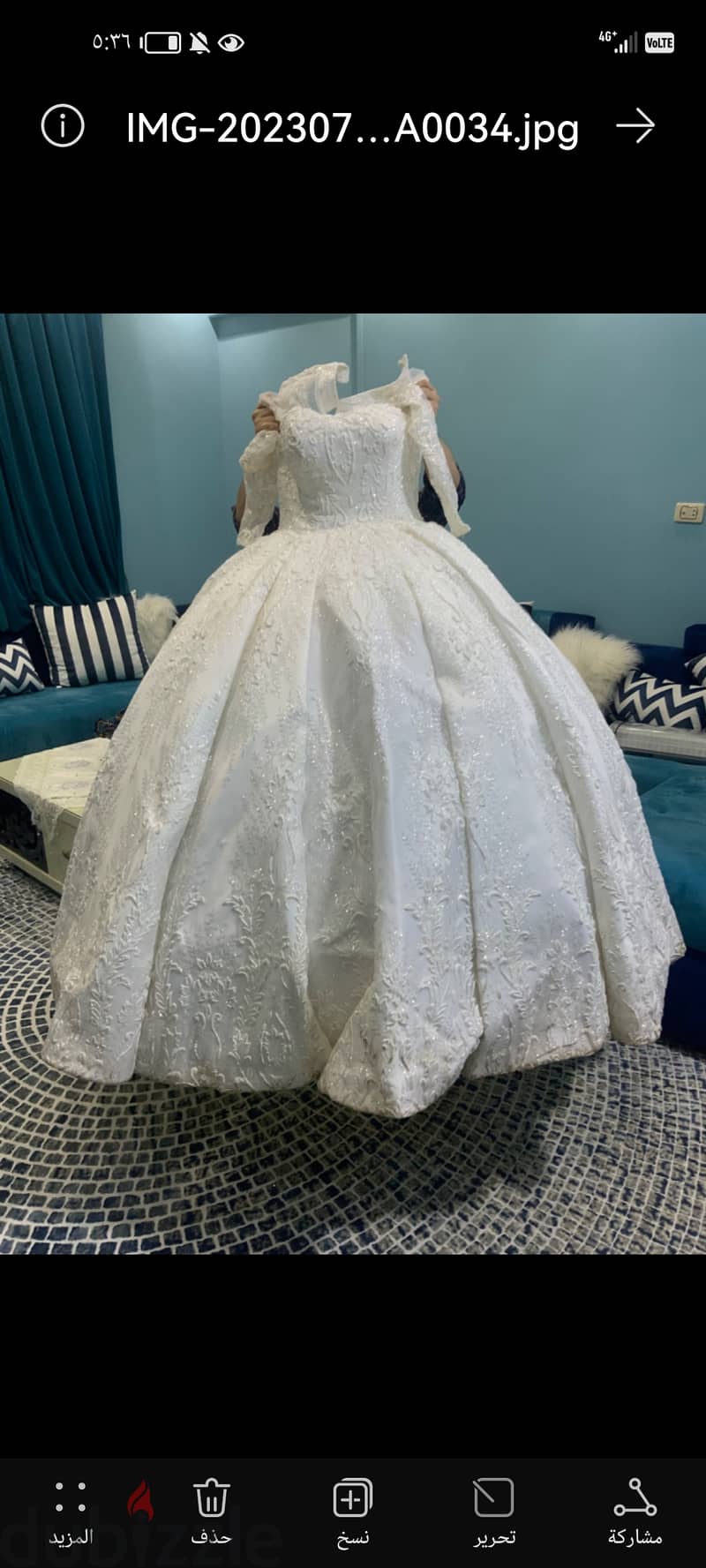 فستان زفاف ملكي 3