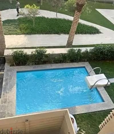 بجوار بالم هيلز للبيع بالتقسيط دوبلكس متشطب بالتكييفات معprivate pool