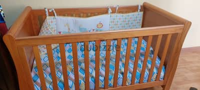 MotherCare Baby Bed with Mattress 0