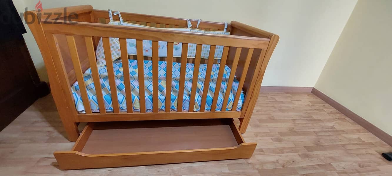 MotherCare Baby Bed with Mattress 7