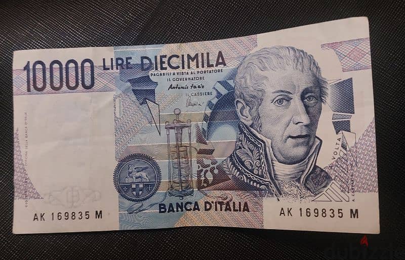 1000 & 10000 old italian lire currency 2