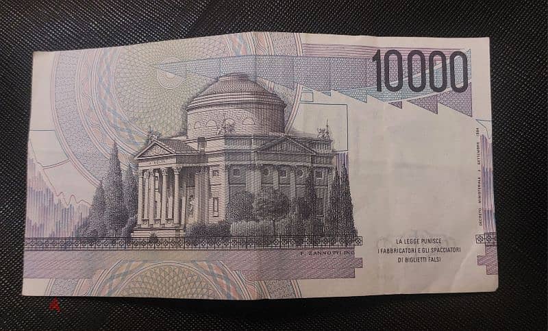 1000 & 10000 old italian lire currency 3