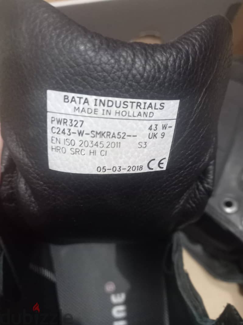 Safety Shoes BATA Size 43 Fits 44 - حذاء سيفتى باتا مقاس 43 يلبس 44 3