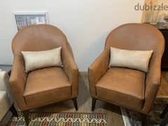 2 Armchairs, Perfect condition & never used 0