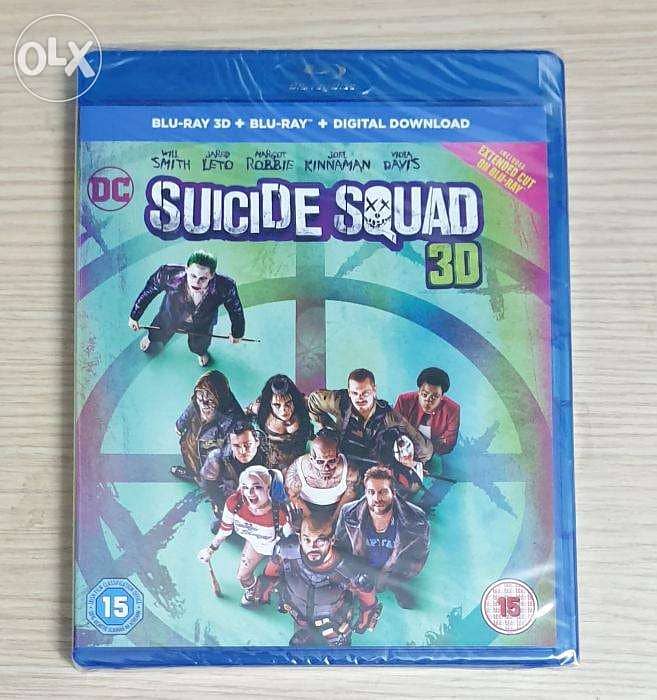 bluray suicide squad 1 extended cut 3D الجزء أصلى وارد من انجلترا 3