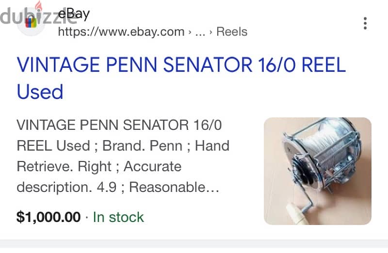 Penn Senator 0/16 Tralling Reel made in USA 4