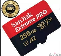 SanDisk Extreme Pro microSDXC UHS, SD 256 GB  كارت ميموري