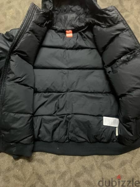 Nike Black Puffer Padded Coat with Hood size L-XL 2