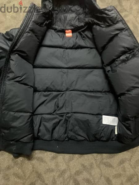 Nike Black Puffer Padded Coat with Hood size L-XL 4