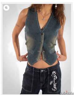 Totelly vintage washed vest brand new