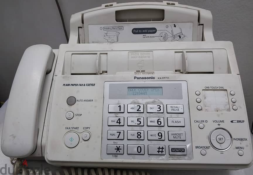 للبيع جهاز فاكس باناسونك اصلى  Panasonic Fax  بسعر 450جم 3