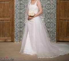 Wedding dress with Veil & Headpiece 0