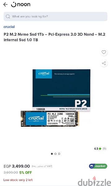 Crucial SSD 1TB 2
