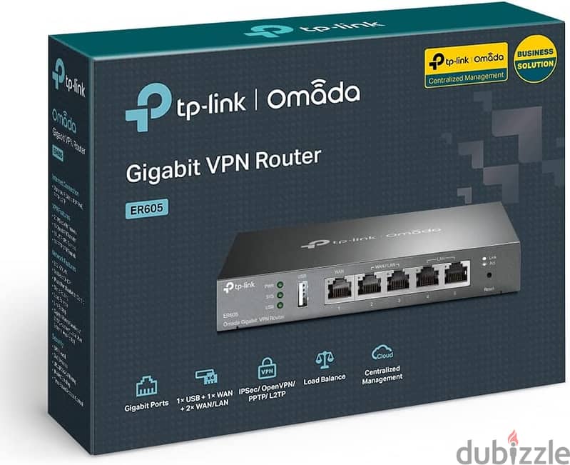 TPLink Omada ER605 router جهاز ممتاز لدمج اكثر من خط انترنت لأقصى سرعه 4