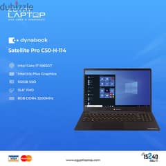 Dynabook Satellite Pro C50-H-114 Intel i7-1065G7 512GB SSD 8GB لابتوب 0