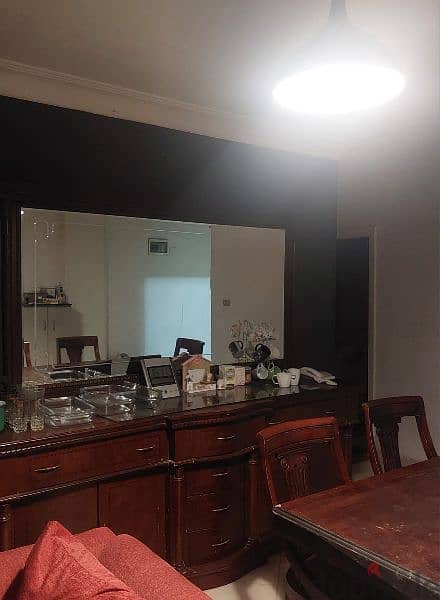 dinning table and buffet from wood and plexi 2