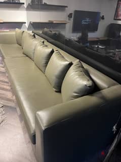 Natural leather sofa 0