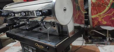 مكنة قهوة استوريا ايطالي 3جروب اتوماتيك ومناويل غاز وكهرباء كسر زيرو 0