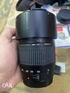 Lens Tamron 70-300mm with hood for canon cameras like new 0